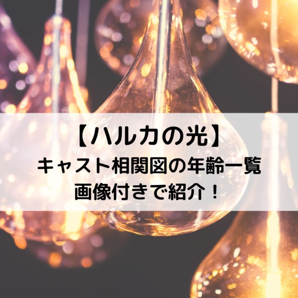 ハルカの光キャスト相関図の年齢一覧を画像付きで紹介 動画ジャパン