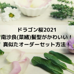 ドラゴン桜2021南沙良(菜緒)髪型がかわいい！真似たオーダーセット方法！