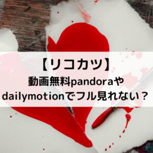 リコカツ動画無料pandoraやdailymotionでフル見れない？