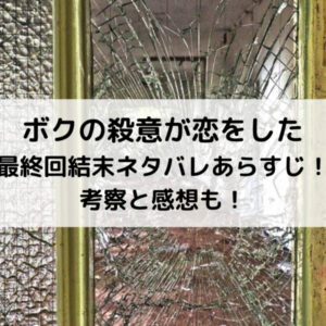 ボクの殺意が恋をした最終回結末ネタバレあらすじ！考察と感想も！