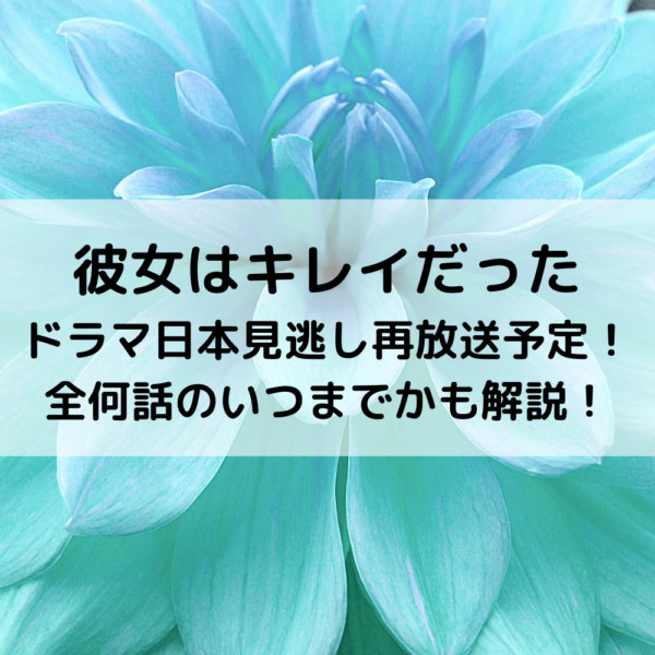 カノキレ日本再放送予定！全何話のいつまでかも解説！