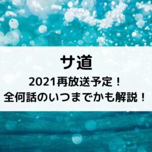 サ道2021再放送予定！全何話のいつまでかも解説！
