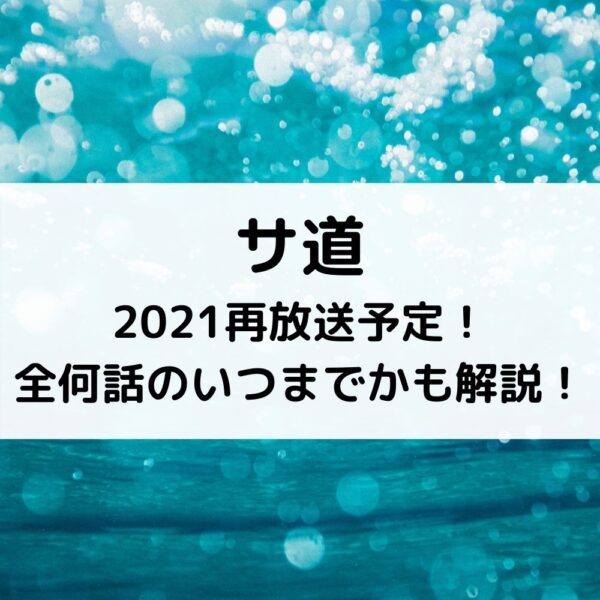 サ道2021再放送予定！全何話のいつまでかも解説！