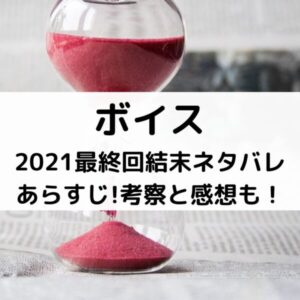 ボイス2021最終回結末ネタバレあらすじ！考察と感想も！