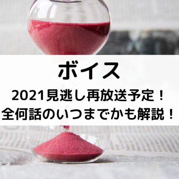 ボイス2021再放送予定！全何話のいつまでかも解説！