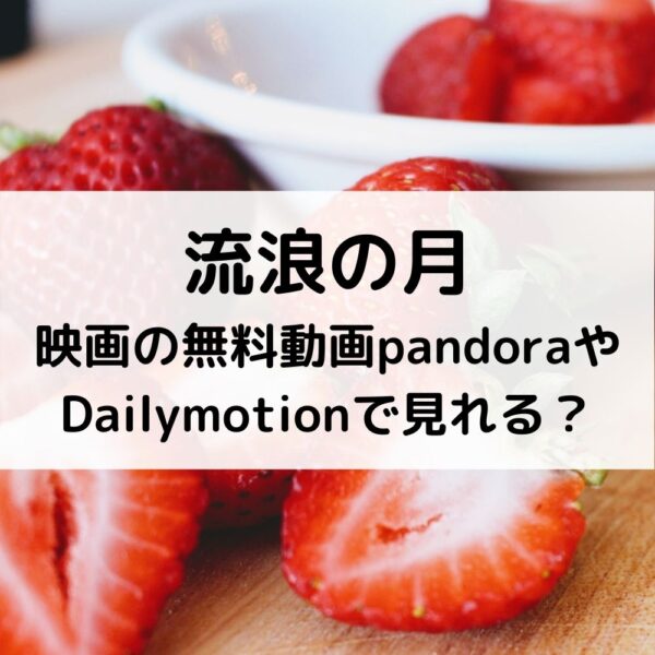 流浪の月映画の無料動画pandoraやDailymotionで見れる？