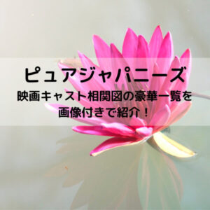 ピュアジャパニーズ映画キャスト相関図の豪華一覧を画像付きで紹介！