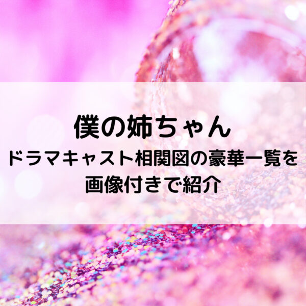 僕の姉ちゃんドラマキャスト相関図の豪華一覧を画像付きで紹介