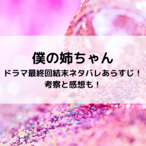 僕の姉ちゃんドラマ最終回結末ネタバレあらすじ！考察と感想も！