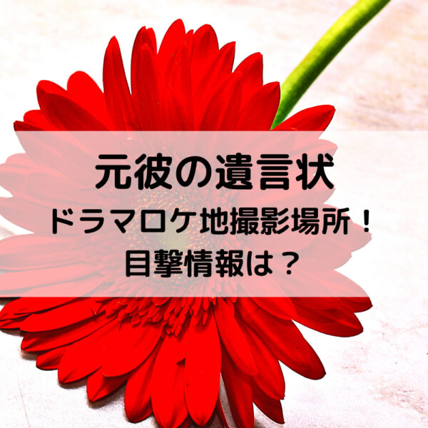 元彼の遺言状ドラマロケ地撮影場所！目撃情報は？