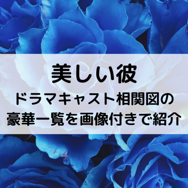 美しい彼ドラマキャスト相関図の豪華一覧を画像付きで紹介